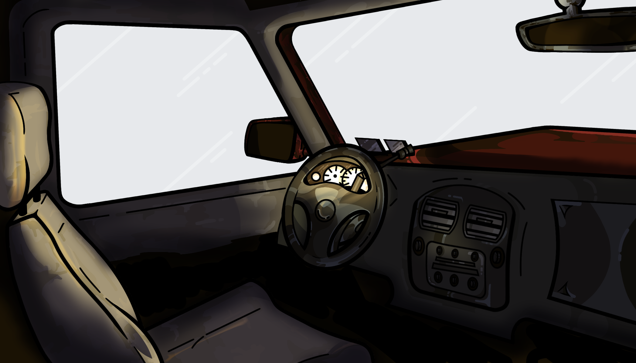 car shot overlay two