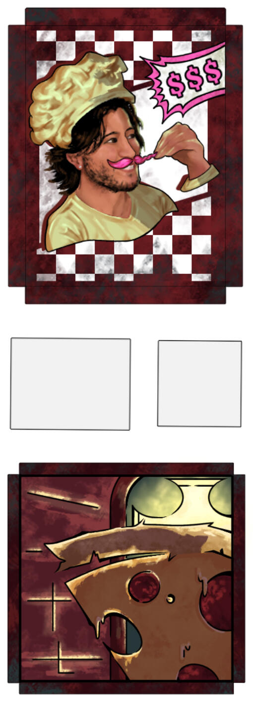 pizzeria poster textures