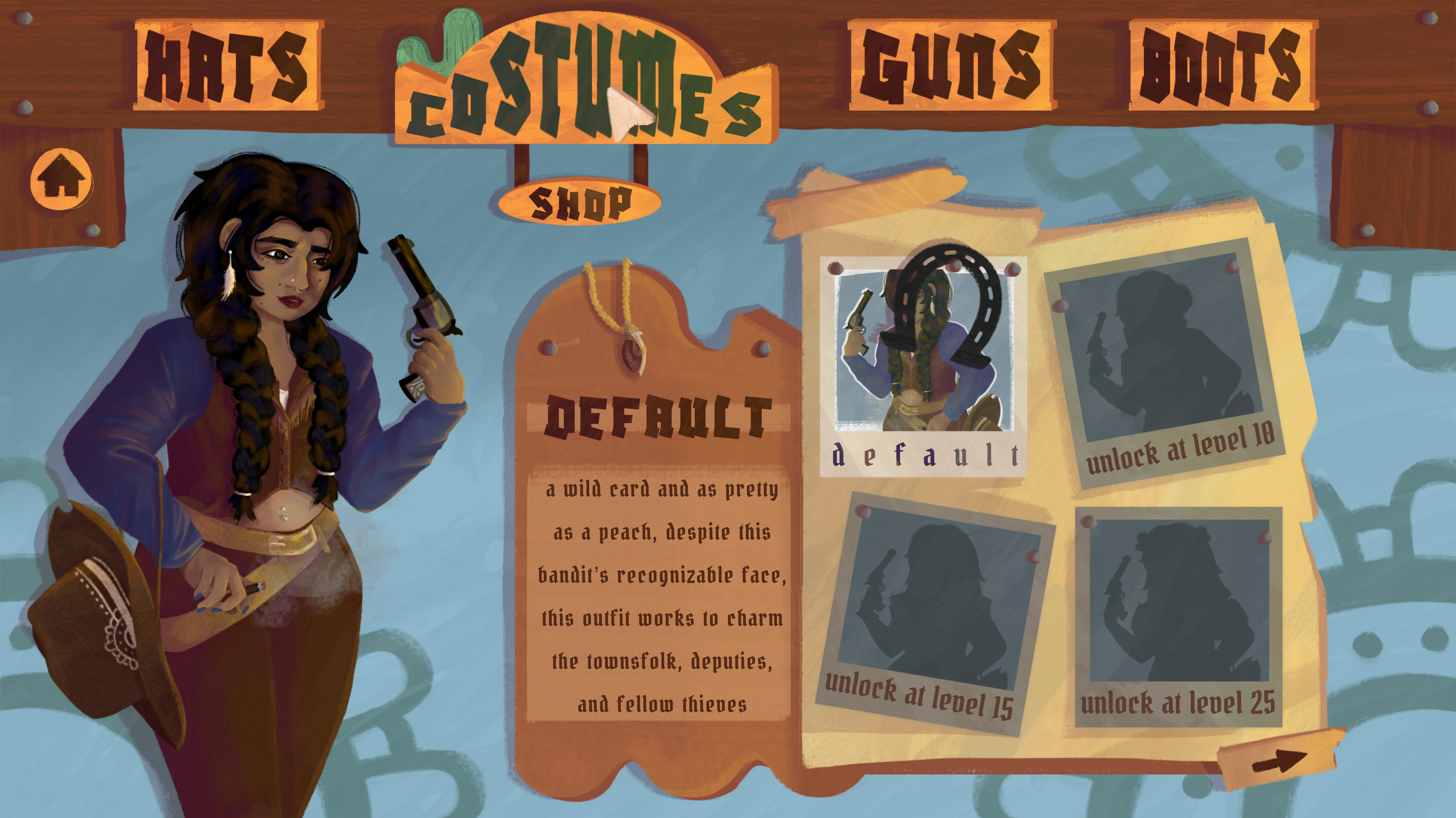 birds of a feather: paloma costume screen